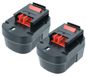 vhbw 2x batterie compatible avec Black & Decker B-8315, BDG1200K, BD12PSK, BDBN1202, CD1200SK, CD12SFK, BDGL12K, BDID1202 outil (3000 mAh, NiMH, 12 V)