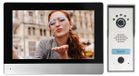 Merkloos Video-intercom 4-draads 7 inch Full HD touchscreen Deurbelcamera Opbouwmontage Ip44 Zwart en zilver