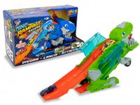 Teo's Power Dino Rampage Racers Racebaanauto's