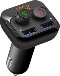 PNI Modulator FM F250 Bluetooth 5.0 FM transmitter met Bass Booster + car-kit functie