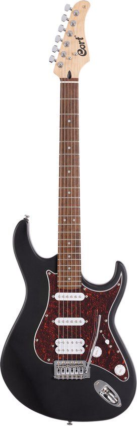 Cort G110 Open Pore Black - Elektrische gitaar - zwart
