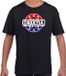 Bellatio Decorations Shoppartners Bv Have fear Croatia is here t-shirt met sterren embleem in de kleuren van de Kroatische vlag - zwart - kids - Kroatie supporter / Kroatisch elftal fan shirt / EK / WK / kleding 110/116