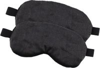 Tendance Slaapmasker Fluweel - 2x - Zwart