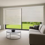 Storesdeco Duo rolgordijn Linnen Beige 160x180 cm