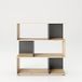 Rek SHELFY met 6 vakken, Artisan eiken met grijs