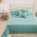 PETTI Artigiani Italiani - Quilt voor tweepersoonsbed van zacht en warm fluweel, lente- en herfstdekbed, sprei voor tweepersoonsbed, Tiffany, 100% Made in Italy