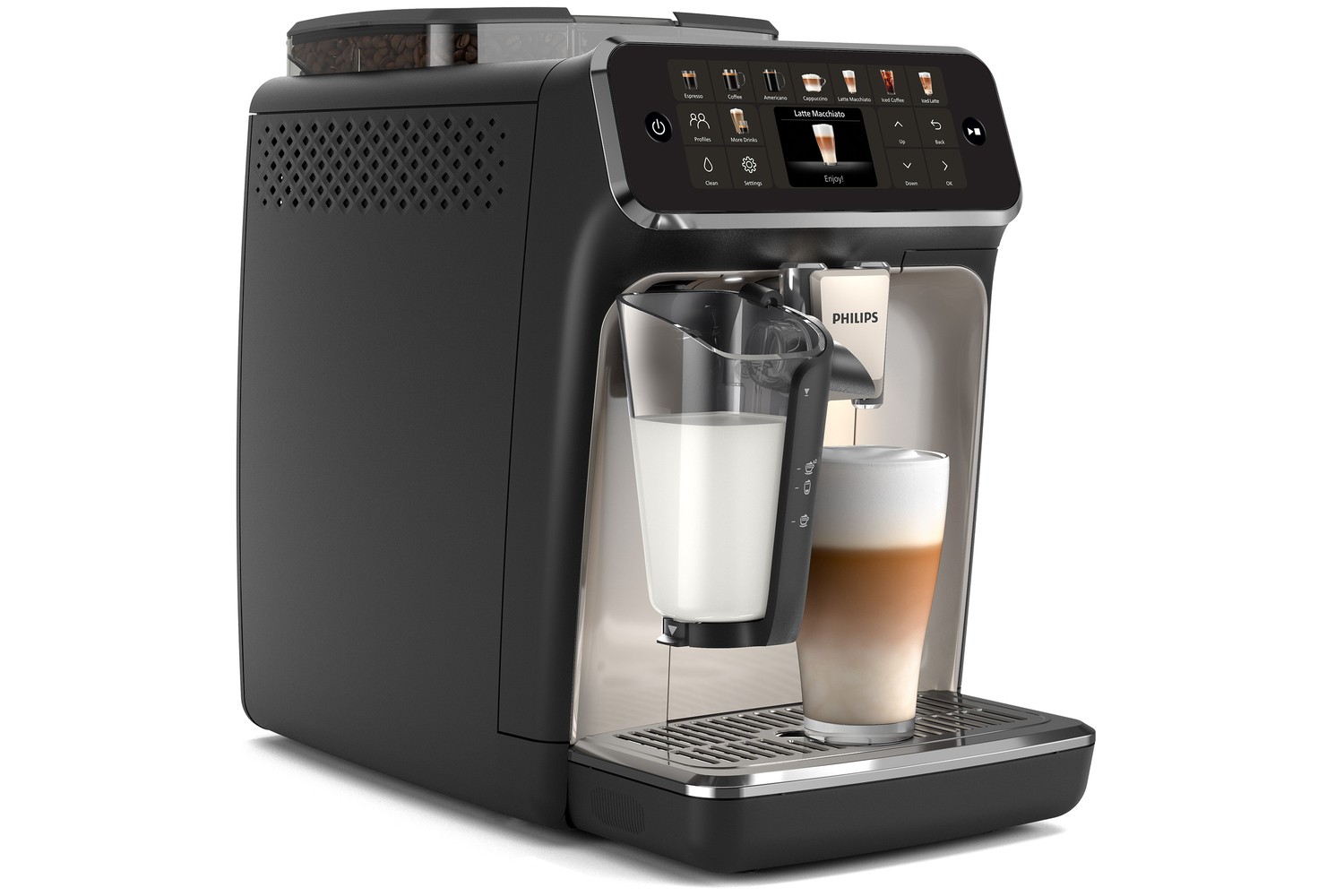 Philips 5500 Series EP5547/90 - Volautomatische Espressomachine - Zwart/Chroom