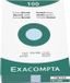 Exacompta 3130630138136 2x etui 100 steekkaarten bristol gelijnd niet geperforeerd 125x200mm, Azuur