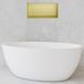 Hotbath &More Inbouwnis - 30 x 60 x 10 cm - met LED-verlichting - Geborsteld Messing PVD