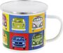 BRISA VW Collection Emaille Mok T1 Bulli Bus Motief 500ml Kleurrijk