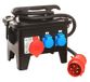 as - Schwabe Bouwplaatsstroomverdeler M7 400V, behuizing van massief rubber, zwart, commercieel, bouwplaats IP 44, 60820