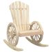 VidaXL Adirondack Schommelstoelen 2 stuks Grenenhout Bruin