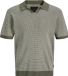 JACK&JONES JPRBLAHUDSON KNIT SPLIT NECK SS Polo Homme Smokey Olive XXL
