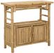 vidaXL Wandtafel met plank met opslag Naturel 80 x 35 x 75 cm Bamboe