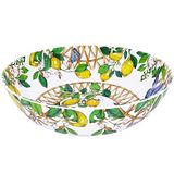 Les Jardins de la Comtesse Grote slakom van melamine Capri 4L / Ø 31 cm gele citroenen