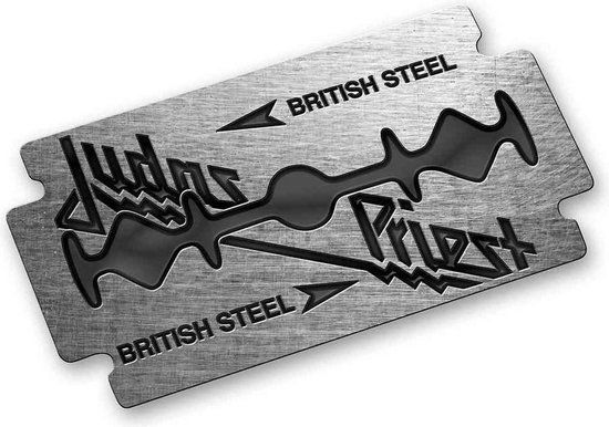 Judas Priest British Steel Unisex Speld - zilverkleurig - Metaal