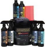AutoFresh Luxe Autoreinigingsset, 9-delige Autowas Set