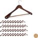 Sans marque 40 x cintre - pour costumes - épaule large - cintres bois - marron