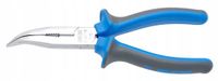 Unior Tools Lange gebogen tang met zijsnijder 170mm Grijs/Zilver/Blauw Staal/Chroom/Koolstofstaal