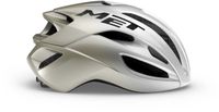 MET Rivale MIPS Fietshelm Mannen & Vrouwen – Fietshelm Road Volwassenen – Wielrennen – Maat L (58-61) – Silver Grey Glossy (Zilver)