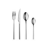 BERGNER SOFIA BG 16-delige bestekset van roestvrij staal, incl. 4 messen, 4 vorken, 4 lepels, 4 theelepels, 4 platte lepels, matzwart oppervlak