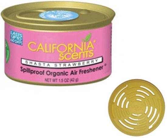 California Scents Luchtverfrisser Shasta Strawberry - 8715647026734