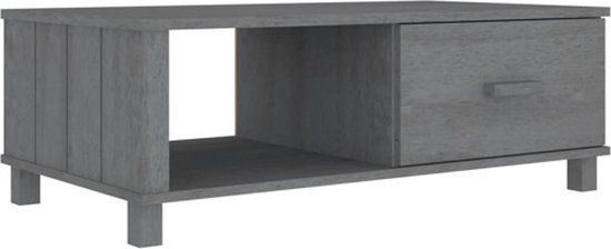 vidaXL Salontafel HAMAR 100x55x35 cm massief grenenhout donkergrijs