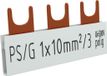 Doktorvolt 1P fasegeleider, vertakkingsstuk, 3-polig, 10mm², PS/G rails, verdeelrail, 63A