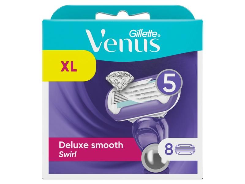 Gillette Venus Deluxe Smooth Swirl - Scheermesjes - 8 stuks - Paars
