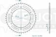 Esjot Couronne transmission Esjot pour moto Hyosung 650 Gt Comet R/S 2004 à 2006 44dts