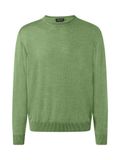 MAERZ Regular Fit heren trui met O-hals wol - groen