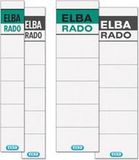 Elba Insteeketiket Rug Rado Brillant, Kort/Breed, Wit, Kunststof, 10 Stuks