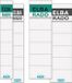 Elba Insteeketiket Rug Rado Brillant, Kort/Breed, Wit, Kunststof, 10 Stuks