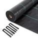 vounot Mulchdoek met 100 stuks onkruidharingen, 50 x 1 m