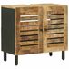 vidaXL Wastafelkast Bruin en Zwart 62 x 33 x 58 cm Massief Mango Hout