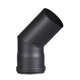 FIREFIX O130/KK R80/B45 rookpijp, zwart