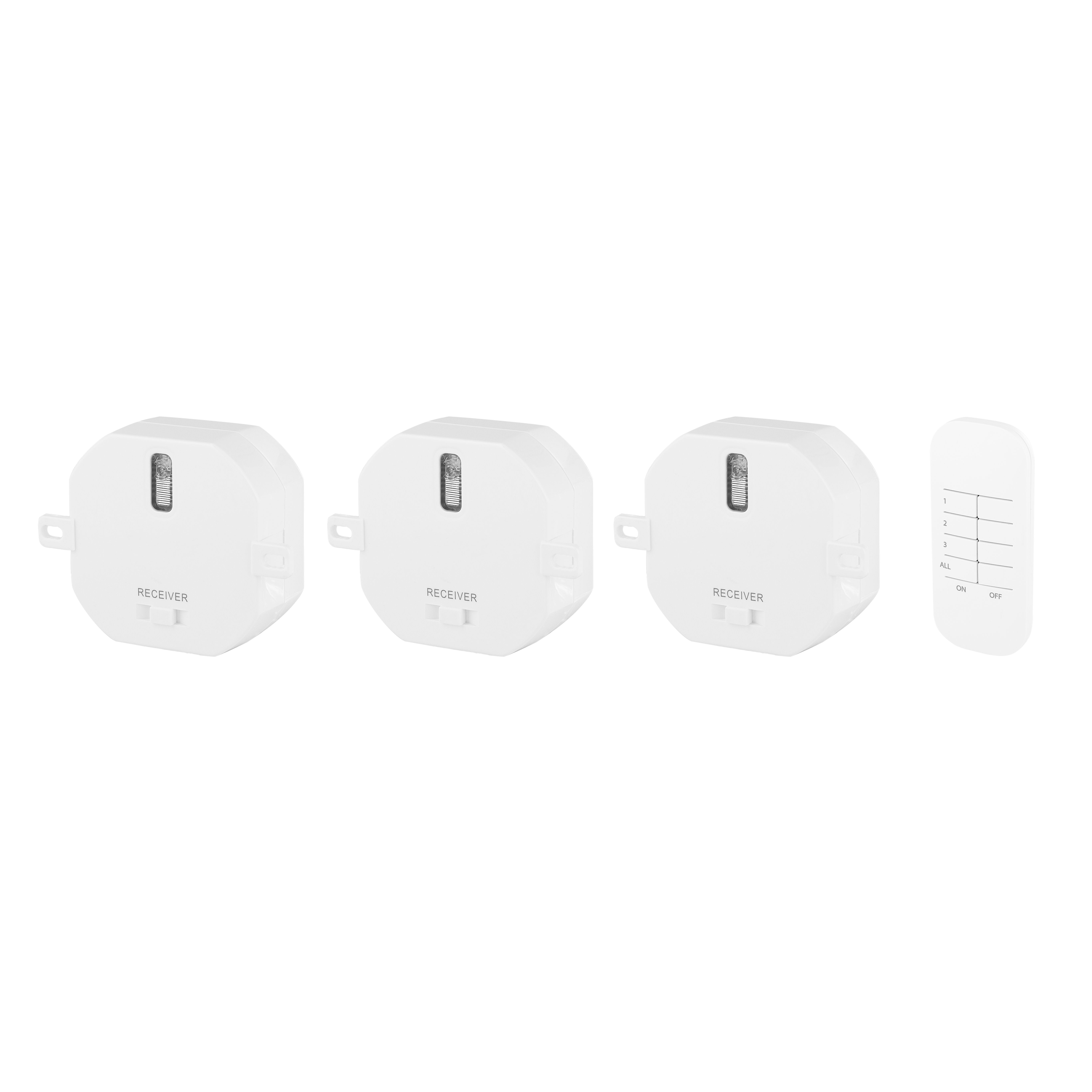 Smartwares SH4-99557 Draadloze Inbouwschakelaar set - Incl. afstandsbediening - Wit