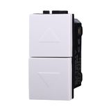 IXTRIMA Dubbele knop 1P + 1P NO douchestang compatibel Bticino Livinglight kleur wit set 1 stuk