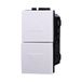 IXTRIMA Dubbele knop 1P + 1P NO douchestang compatibel Bticino Livinglight kleur wit set 1 stuk