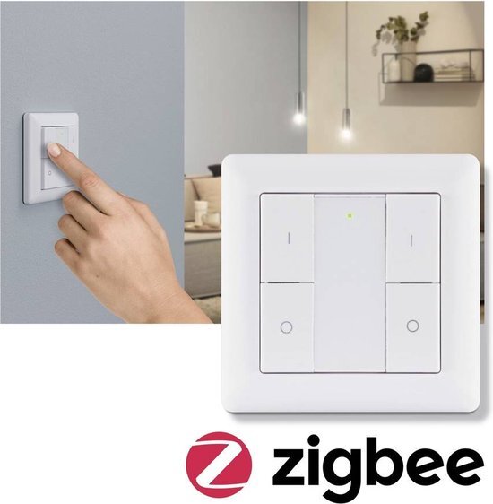 Paulmann Wandschakelaar Smart Home Zigbee On/Off/Dimm Wit