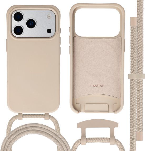 imoshion Color Backcover met afneembaar koord geschikt voor MagSafe - Nude - Geschikt voor Apple iPhone 17 Pro Max