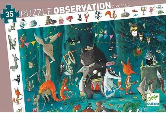 Djeco Observatie Puzzel Het Orkest - 35 Stukjes