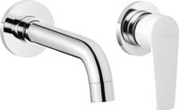 Invena BADLAND Inbouw wastafelmengkraan, waterkraan, model DOKOS, mengkraan voor badkamer, wit