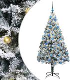 vidaXL Kunstkerstboom Wit 180 cm PVC en Staal en Kunststof