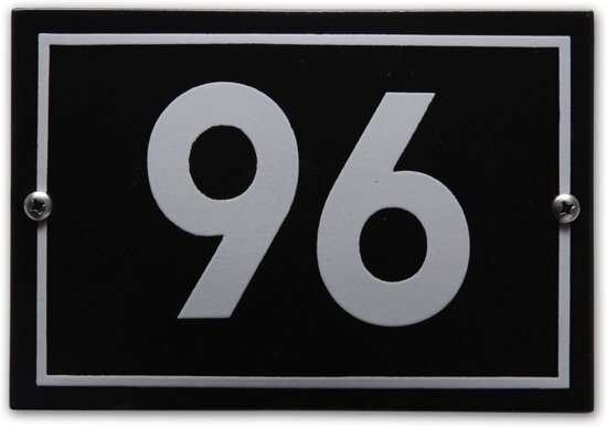 EmailleDesignÂ® Huisnummer model Phil nr. 96