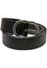 Urban Classics Small Ring Buckle Belt L Black/Silver