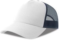 Atlantis Headwear Rapper Cotton-S Cap AT535 - white/navy - One size