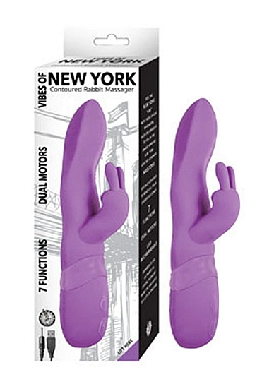 Nasstoys Vibes of New York - Contoured Rabbit Massager - Purple