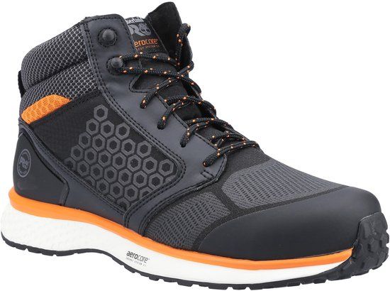 Timberland Pro Reaxion Mid S3 Werkschoenen Zwart/Oranje EU42