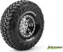Louise RC - CR-GRIFFIN - Jeu de pneus pour crawler - Super Soft - Jantes 1.9" Noir Chrome - Hex 12mm
